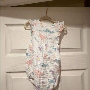 Baby Romper with Sea Life Print